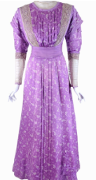 Antique Edwardian Dress in Purple